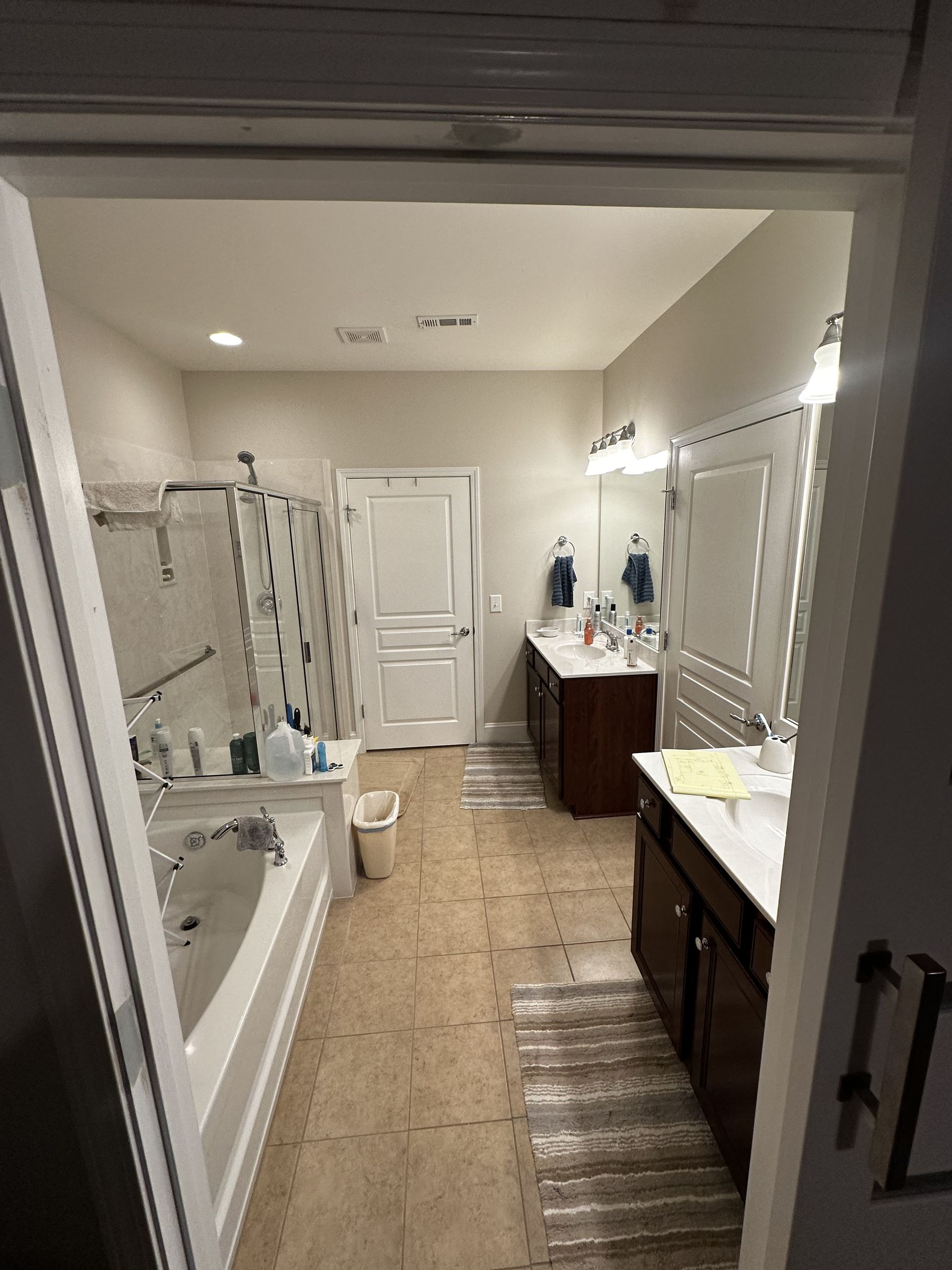 Primary bathroom, before renovation