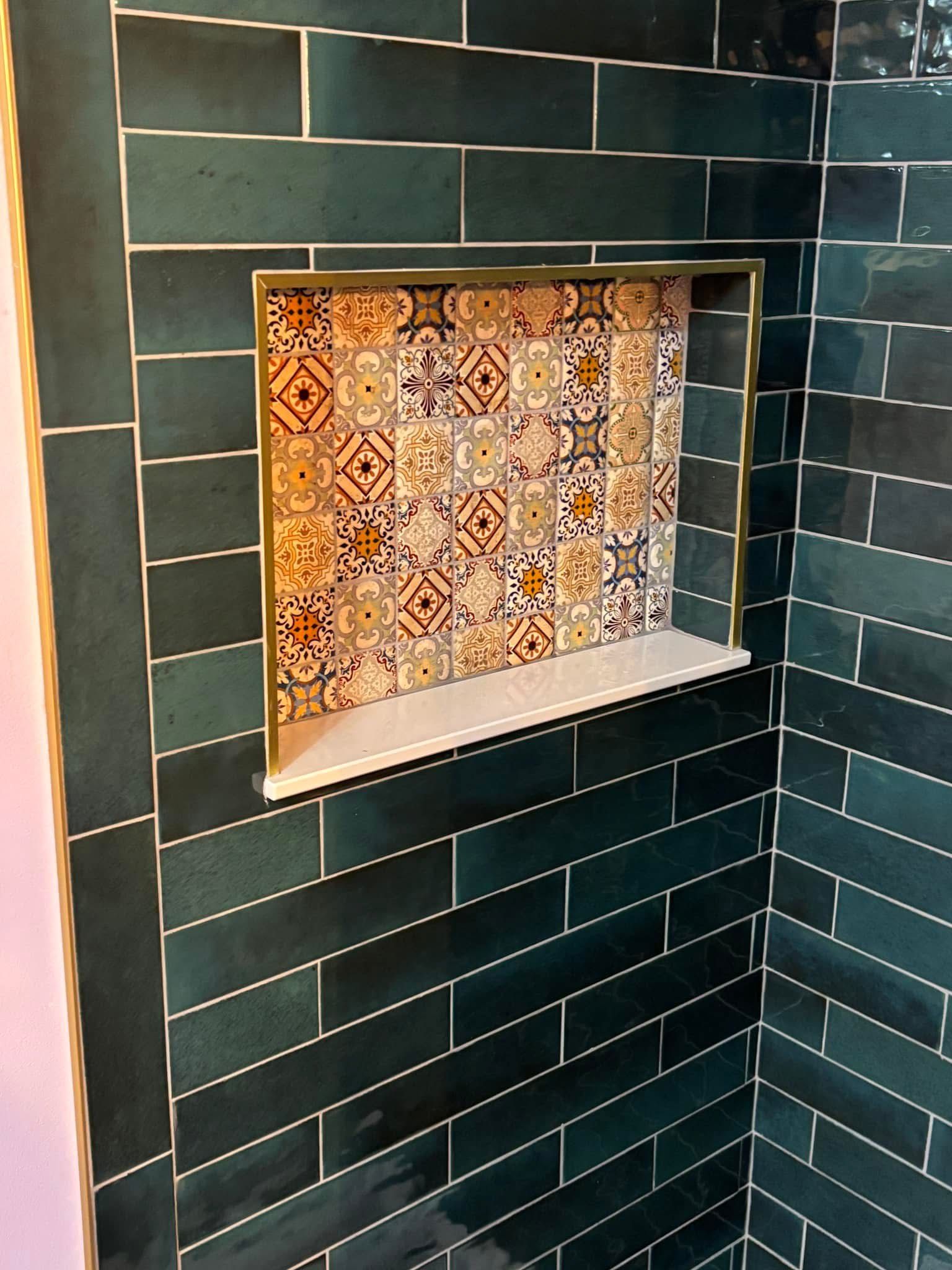 Tile installation by PremierCraft Homes