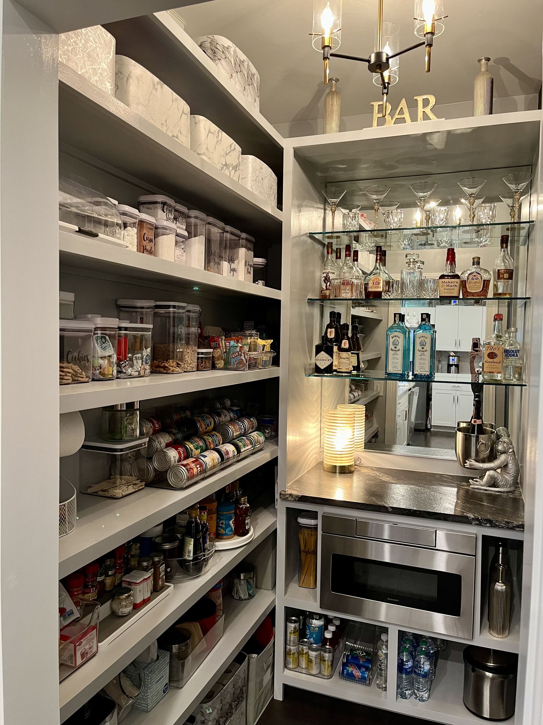 Custom bar cabinetry