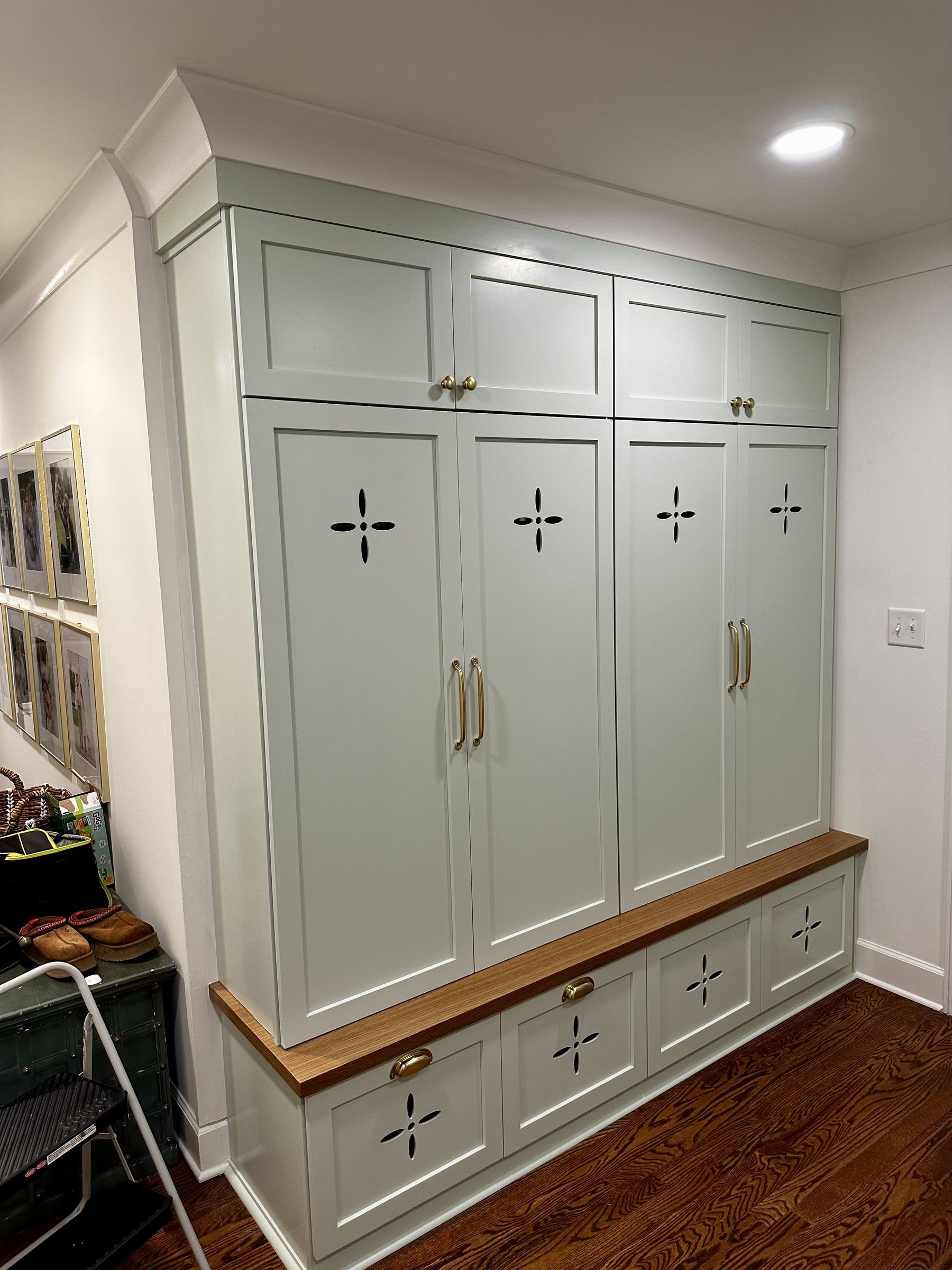 Custom mudroom lockers